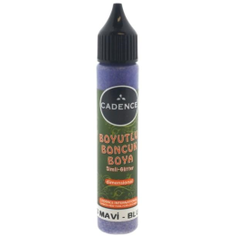 Cadence dimensional verf glitter 25ml blauw