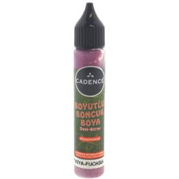 Cadence dimensional verf glitter 25ml fuchsia