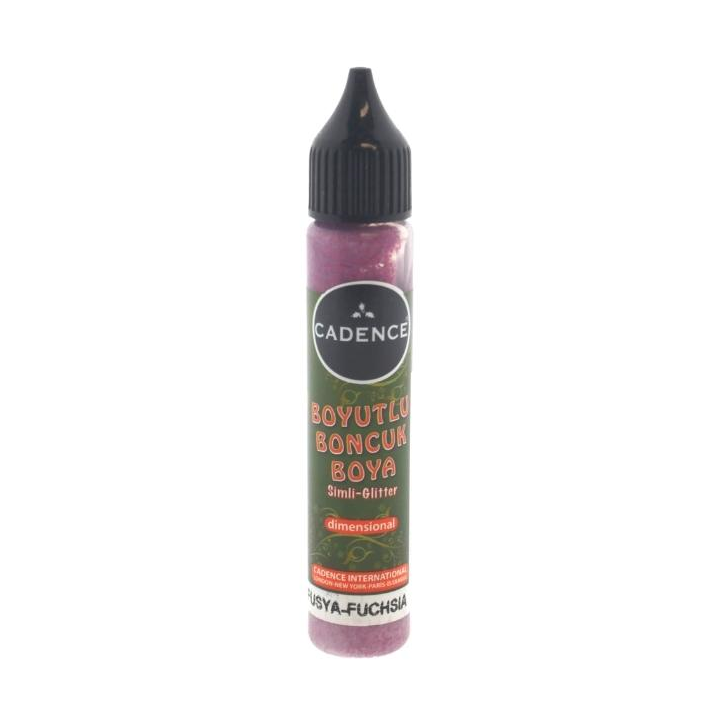 Cadence dimensional verf glitter 25ml fuchsia
