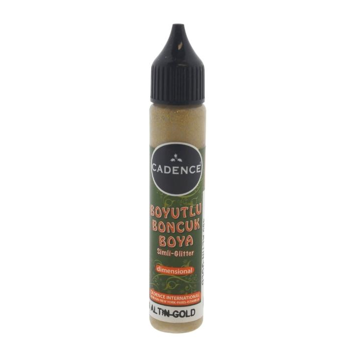 Cadence dimensional verf glitter 25ml goud