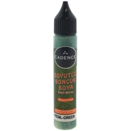 Cadence dimensional verf glitter 25ml groen