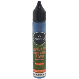 Cadence dimensional verf glitter 25ml koningsblauw