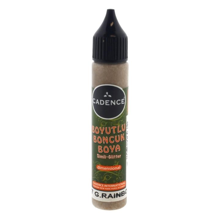 Cadence dimensional verf glitter 25ml regenboog goud