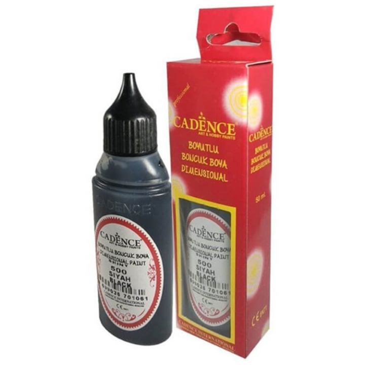 Cadence dimensional verf opaque 50ml zwart