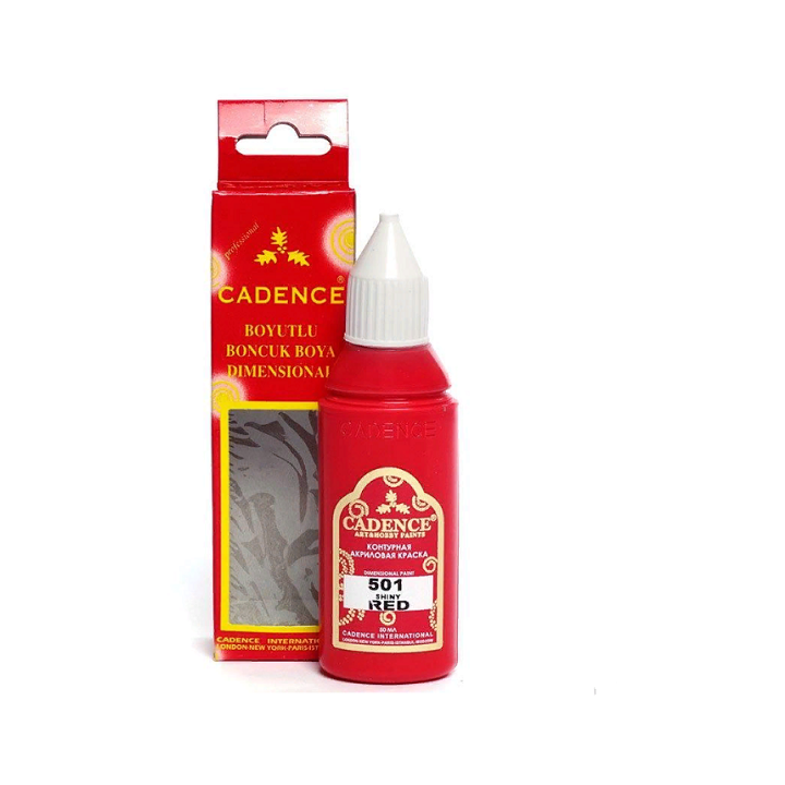 Cadence dimensional verf opaque 50ml red