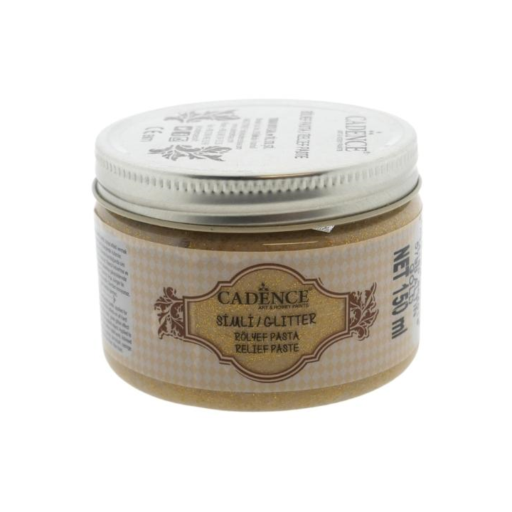 Cadence glitter relief pasta 150ml goud