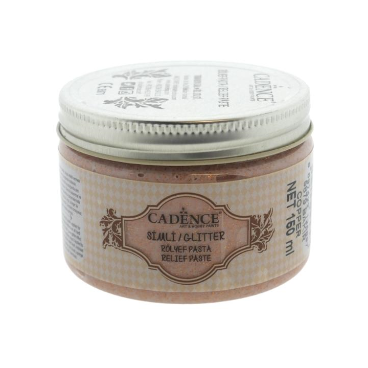 Cadence glitter relief pasta 150ml koper