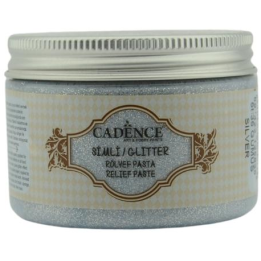 Cadence glitter relief pasta 150ml zilver