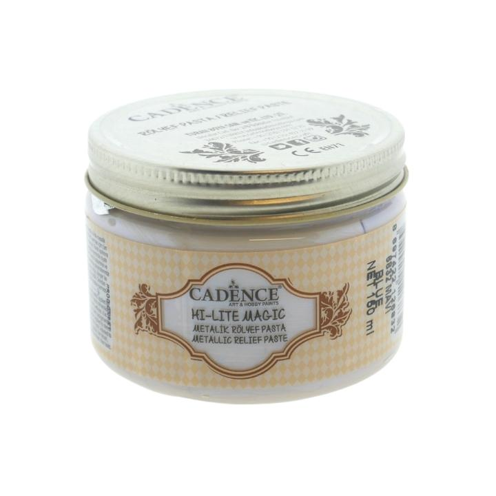 Cadence hi lite metallic relief pasta 150ml blauw