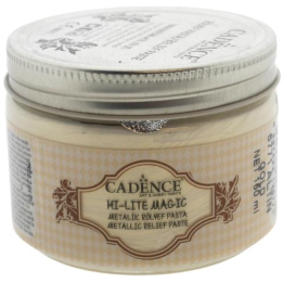 Cadence hi lite metallic relief pasta 150ml goud