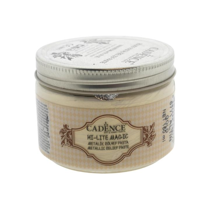 Cadence hi lite metallic relief pasta 150ml goud