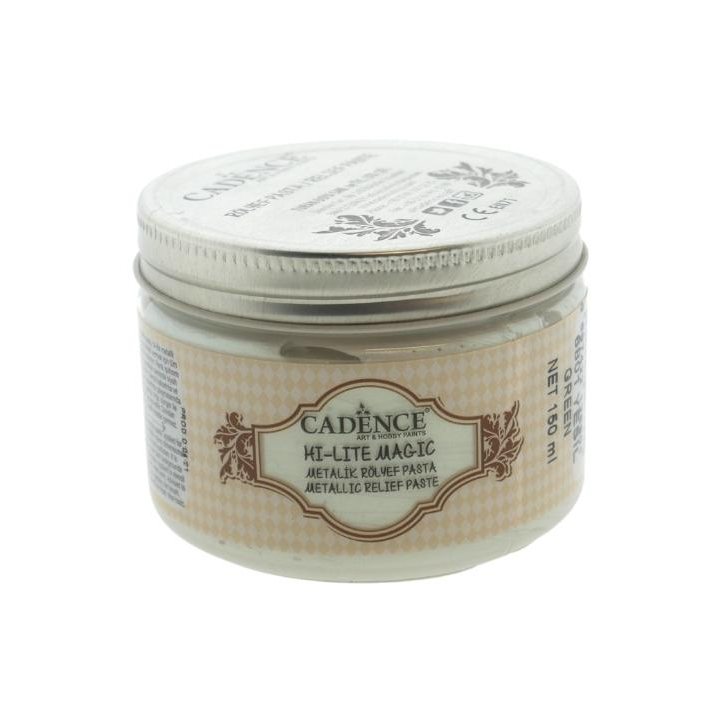Cadence hi lite metallic relief pasta 150ml groen