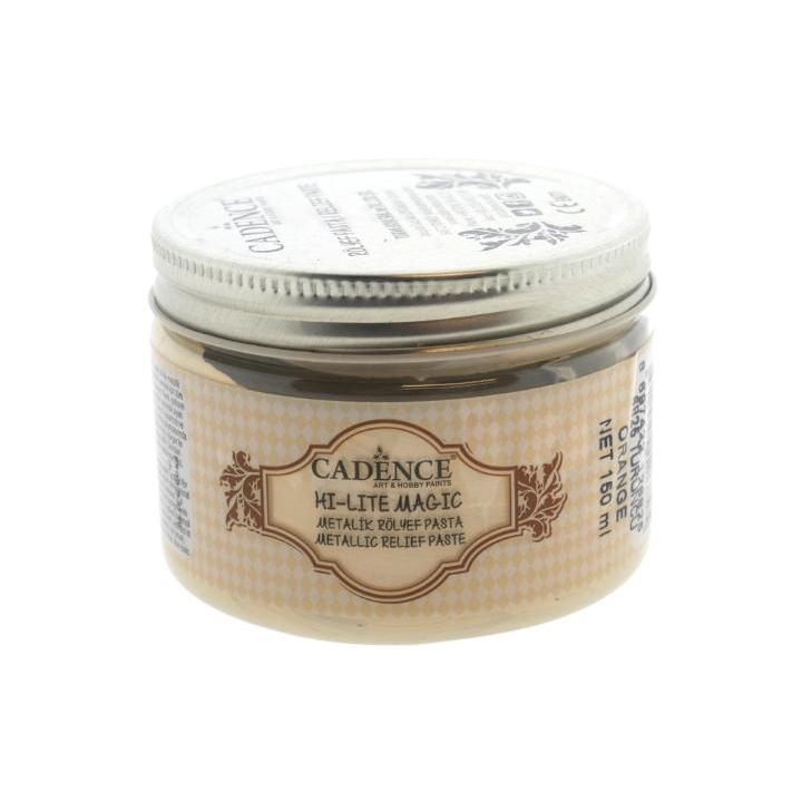 Cadence hi lite metallic relief pasta 150ml oranje