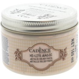 Cadence hi lite metallic relief pasta 150ml rood