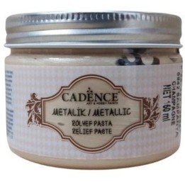 Cadence metallic relief pasta 150ml champagne