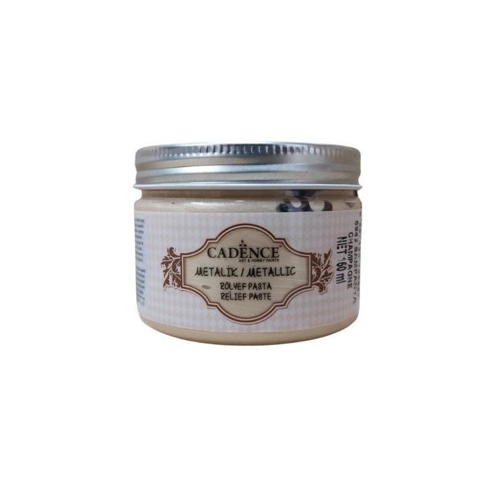 Cadence metallic relief pasta 150ml champagne