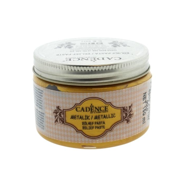 Cadence metallic relief pasta 150ml goud