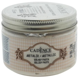 Cadence metallic relief pasta 150ml parelmoer