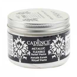 Cadence metallic flexible relief paste 150ml pearl