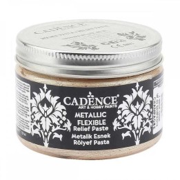 Cadence metallic flexible relief paste 150ml champagne