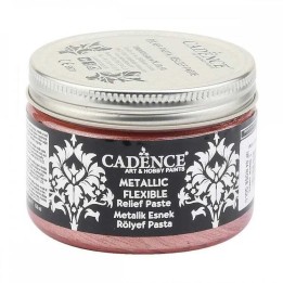 Cadence metallic flexible relief paste 150ml rose gold