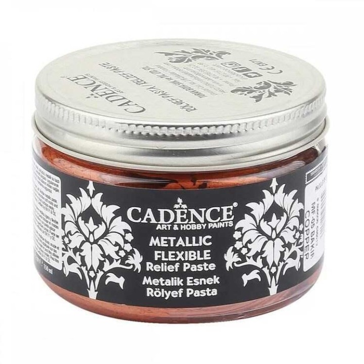 Cadence metallic flexible relief paste 150ml copper