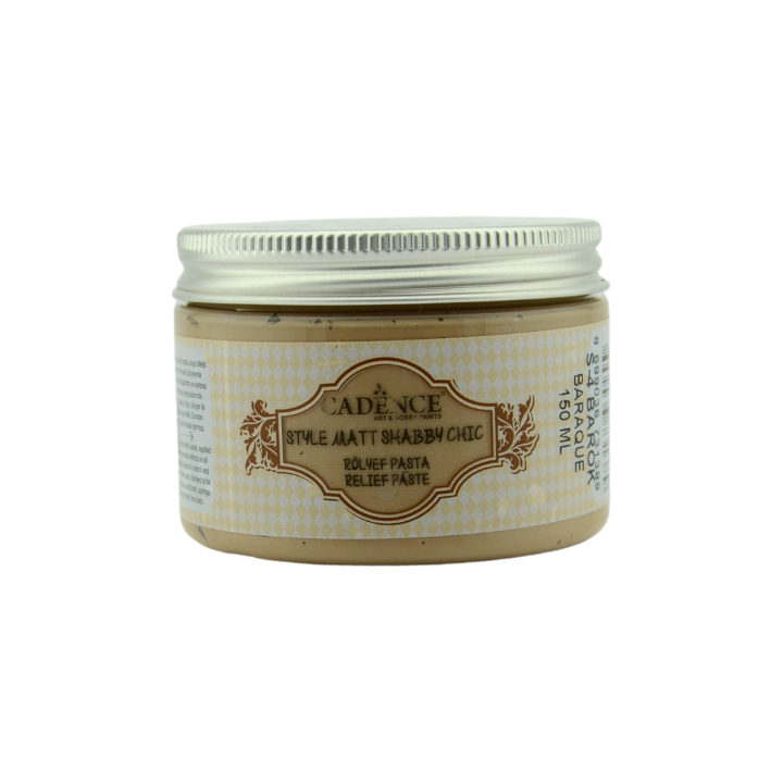 Cadence style mat shabby chic relief pasta 150ml beige