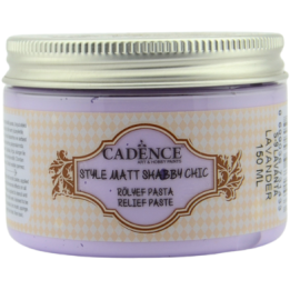 Cadence style mat shabby chic relief pasta 150ml lavendel