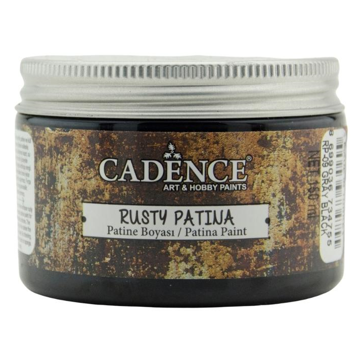 Cadence rusty patina verf 150ml grijszwart