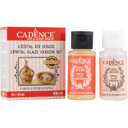 Cadence kristal glaze vernis set 40+40ml