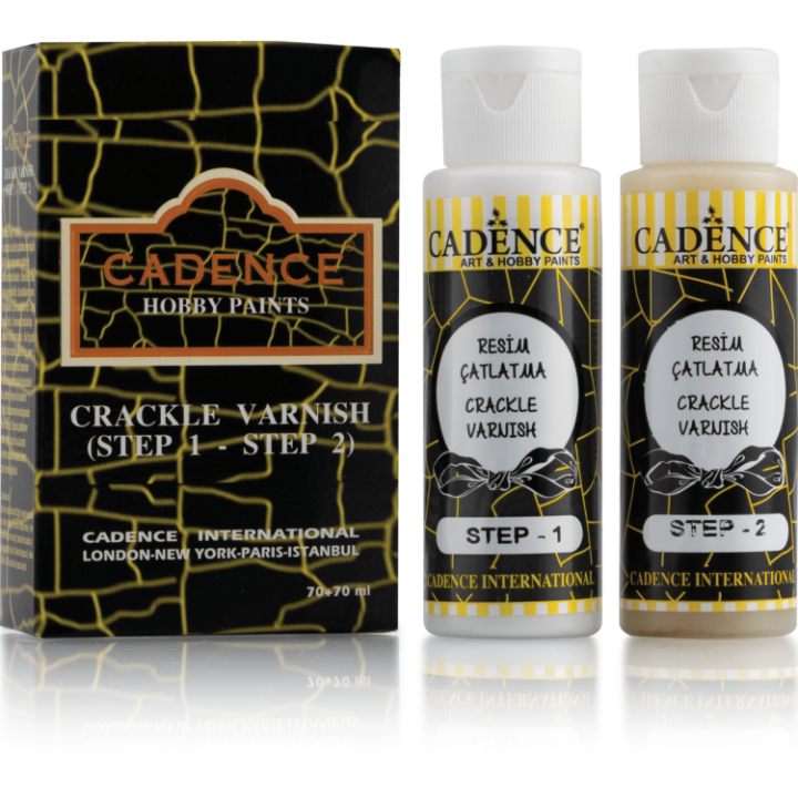 Cadence twee stappen crackle vernis 70+70ml
