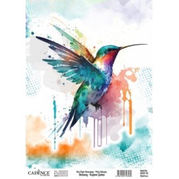 Cadence birdsong rijstpapier 30x42cm kolibri