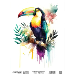 Cadence birdsong rijstpapier 30x42 cm toekan