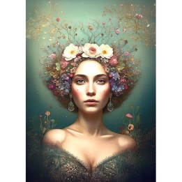 Cadence nature crown rijstpapier 60x85 cm