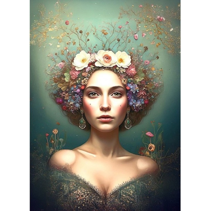 Cadence nature crown rijstpapier 60x85 cm