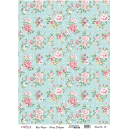 Cadence rijst decoupagepapier 112 30x42 cm bloemenpatroon