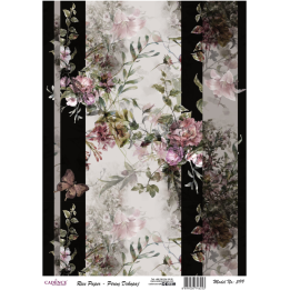 Cadence rijst decoupagepapier 599 30x42 cm art deco rozen
