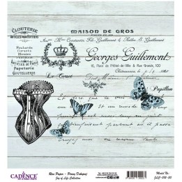 Cadence rijst decoupagepapier joy of life 012 30x32 cm georges guillemont