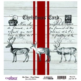 Cadence rijst decoupagepapier joy of life 021 30x32 cm christmas card