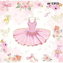Ballet tutu servet 33x33cm (t-93)