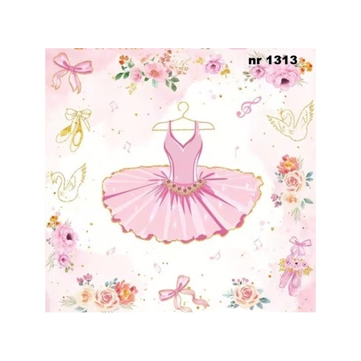 Ballet tutu servet 33x33cm (t-93)