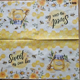 Sweet as can bee servet 33x33cm (t-89)