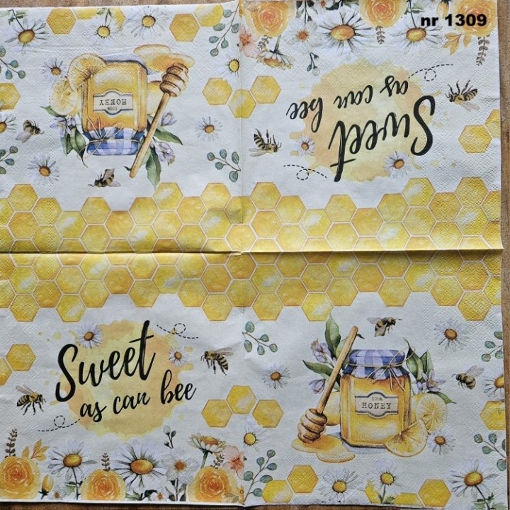 Sweet as can bee servet 33x33cm (t-89)
