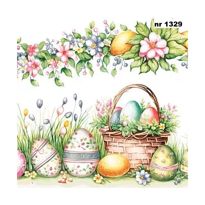 Watercolour Scene with basket