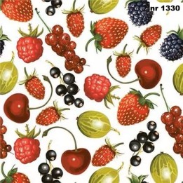 Summer Fruits allover servet 33x33cm