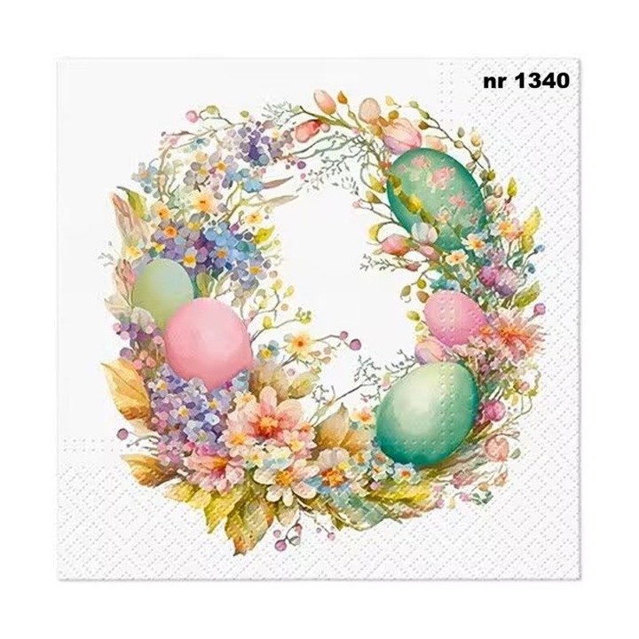 Easter Wreath servet 33x33cm