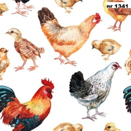 Lucky Chicken servet 33x33cm