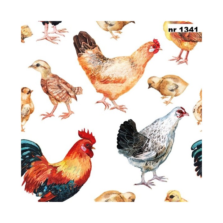 Lucky Chicken servet 33x33cm