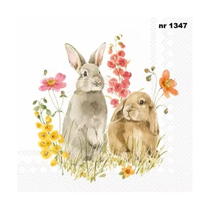 Hop on Spring servet 33x33cm