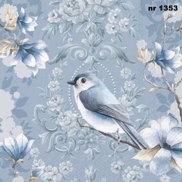 Penelope light blue servet 33x33cm